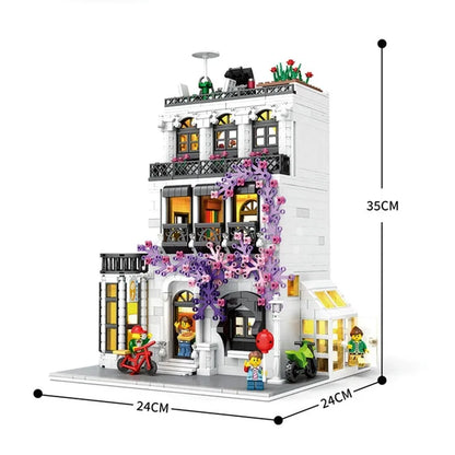JuHang MOC Building Block Set: European City Garden Flower House, Model 86012