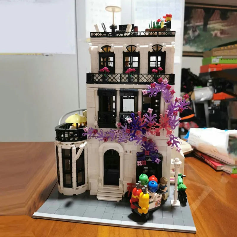 JuHang MOC Building Block Set: European City Garden Flower House, Model 86012