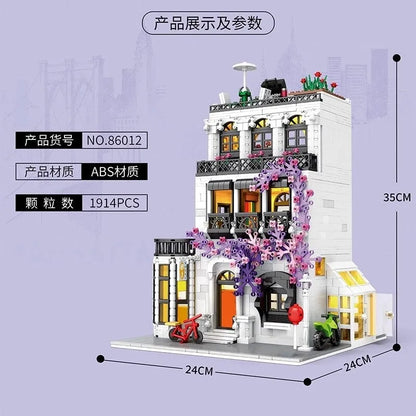 JuHang MOC Building Block Set: European City Garden Flower House, Model 86012