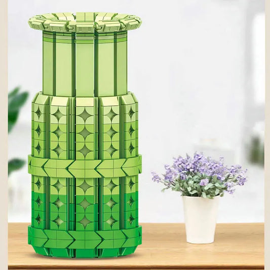 JuHang MOC Building Block Set: Flowers Bouquet Plants Vase Pot, Model 86002
