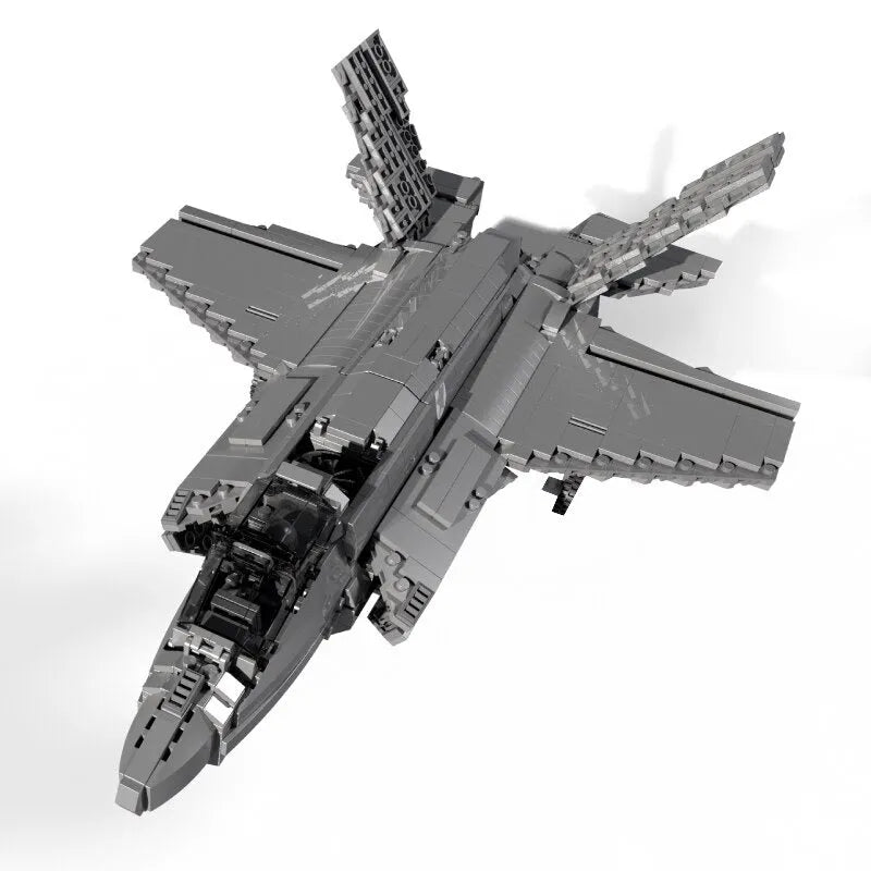 JuHang MOC Building Block Set: Aircraft F-35 Lightning Stealth Jet, Model 88004