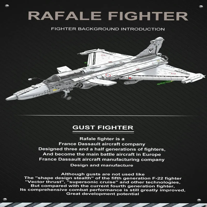 JuHang MOC Building Block Set: Aircraft F15E Jet Fighter Plane, Model 88020