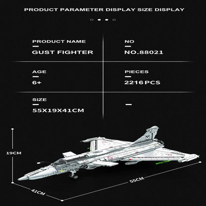 JuHang MOC Building Block Set: Aircraft F15E Jet Fighter Plane, Model 88020
