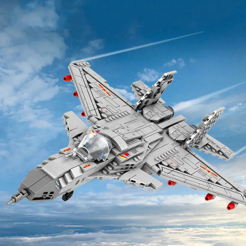 JuHang MOC Building Block Set: Aircraft J-15 Fighter Jet, Model 88014