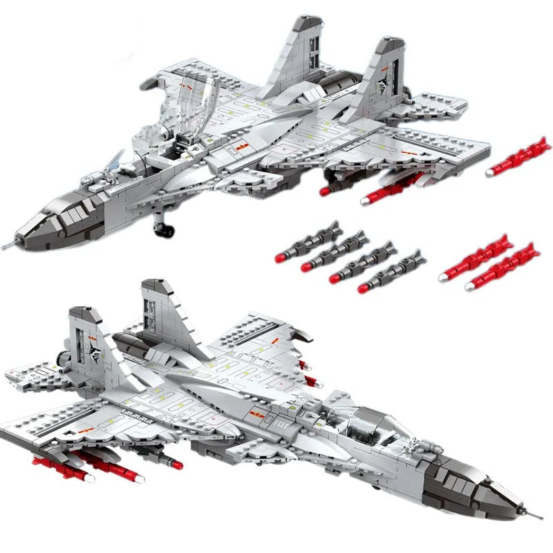 JuHang MOC Building Block Set: Aircraft J-15 Fighter Jet, Model 88014