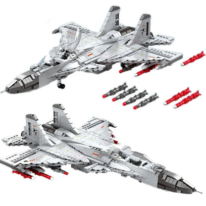 JuHang MOC Building Block Set: Aircraft J-15 Fighter Jet, Model 88014