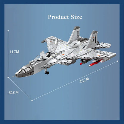 JuHang MOC Building Block Set: Aircraft J-15 Fighter Jet, Model 88014