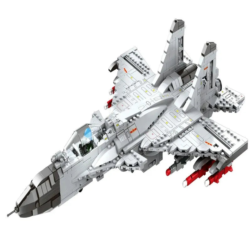 JuHang MOC Building Block Set: Aircraft J-15 Fighter Jet, Model 88014