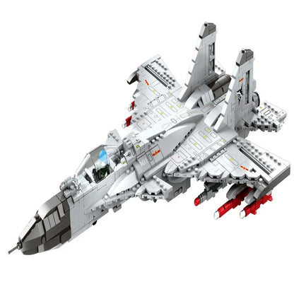 JuHang MOC Building Block Set: Aircraft J-15 Fighter Jet, Model 88014