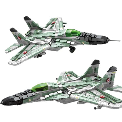 JuHang MOC Building Block Set: Aircraft MIG 29 Fighter Jet Plane