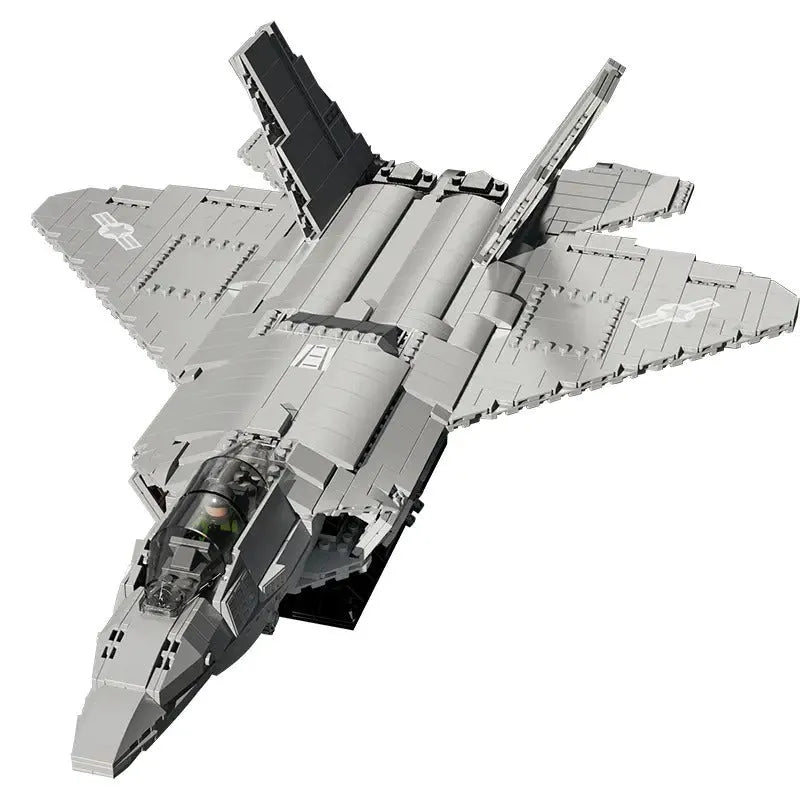 JuHang MOC Building Block Set: F-22 Raptor Stealth Aircraft, Model 88003