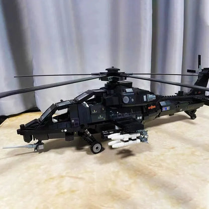 JuHang MOC Building Block Set: WZ-10 Gunship Attack Helicopter, Model 88019