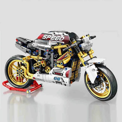 JuHang MOC Building Block Set: Street Fighter Ducati V4S Motorcycle 82006