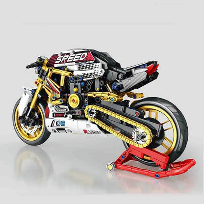 JuHang MOC Building Block Set: Street Fighter Ducati V4S Motorcycle 82006
