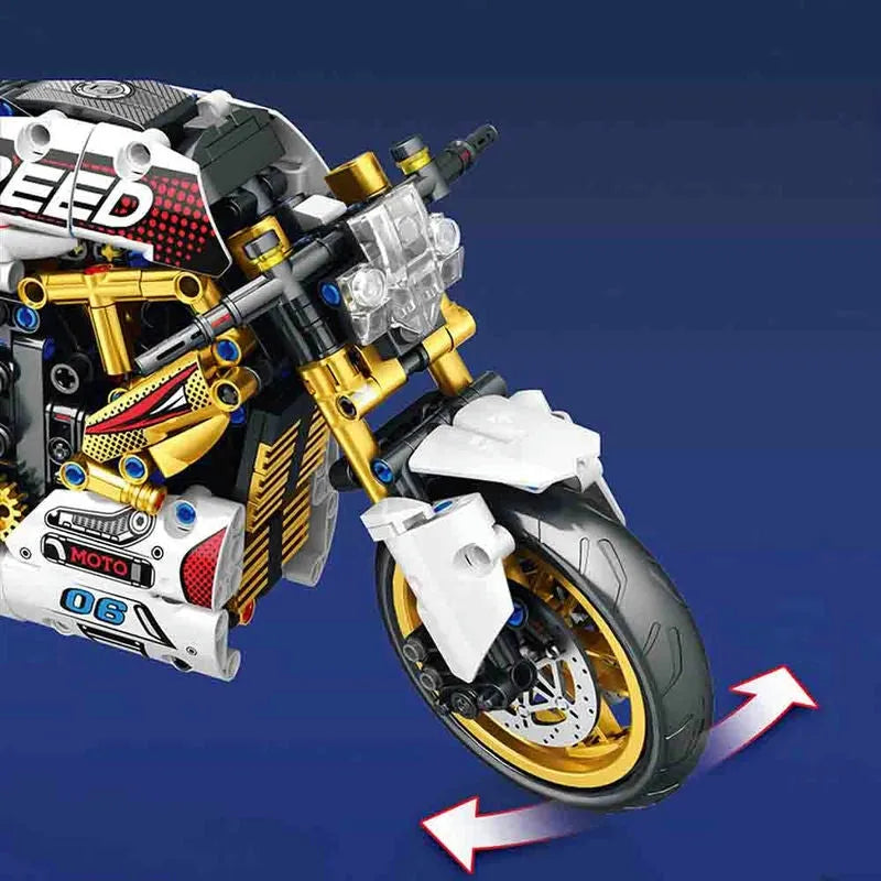 JuHang MOC Building Block Set: Street Fighter Ducati V4S Motorcycle 82006