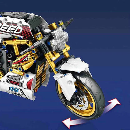JuHang MOC Building Block Set: Street Fighter Ducati V4S Motorcycle 82006