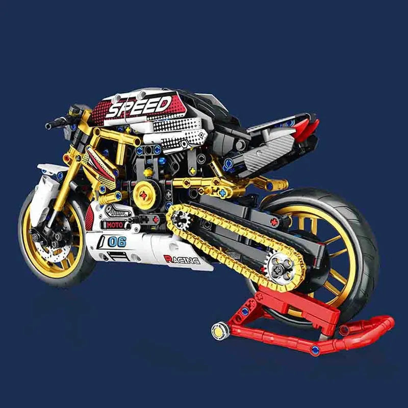 JuHang MOC Building Block Set: Street Fighter Ducati V4S Motorcycle 82006