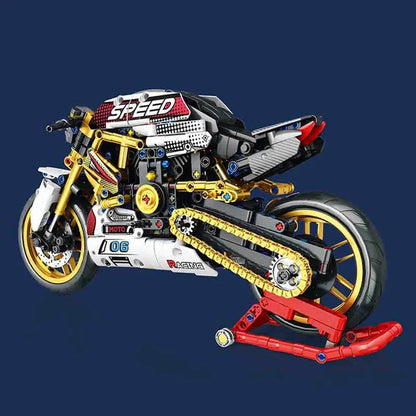 JuHang MOC Building Block Set: Street Fighter Ducati V4S Motorcycle 82006
