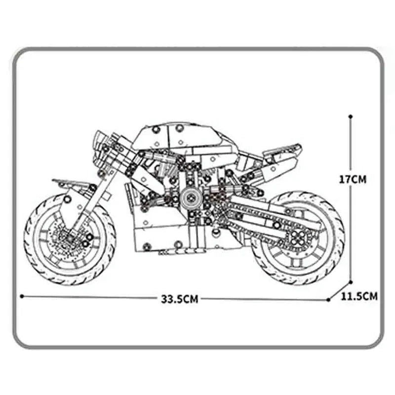 JuHang MOC Building Block Set: Street Fighter Ducati V4S Motorcycle 82006