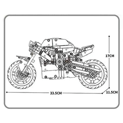 JuHang MOC Building Block Set: Street Fighter Ducati V4S Motorcycle 82006