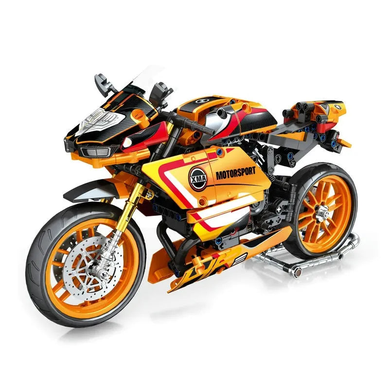 JuHang MOC Building Block Set: Bike BMW HP2 Racing Motorcycle 82002