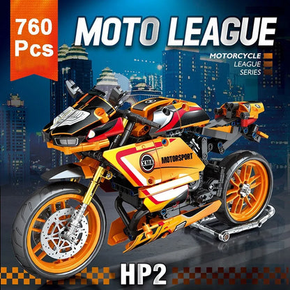 JuHang MOC Building Block Set: Bike BMW HP2 Racing Motorcycle 82002