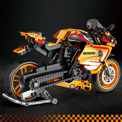 JuHang MOC Building Block Set: Bike BMW HP2 Racing Motorcycle 82002
