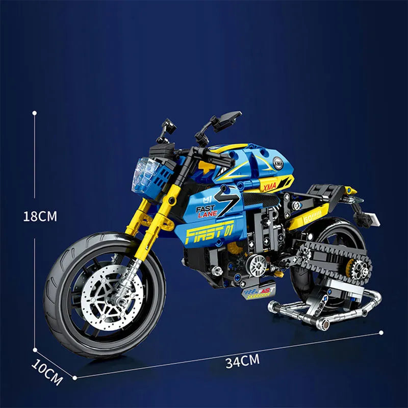 JuHang MOC Building Block Set: Bikes BMW G310R Racing Motorcycle 82001