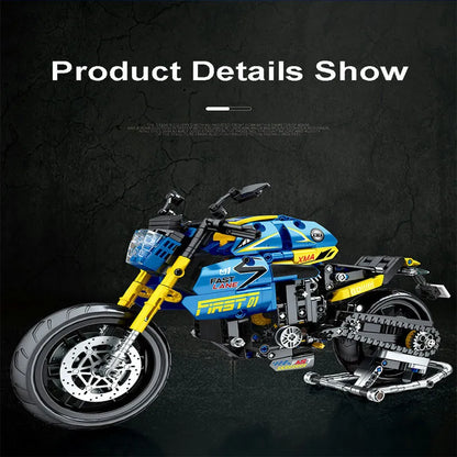 JuHang MOC Building Block Set: Bikes BMW G310R Racing Motorcycle 82001