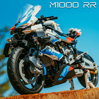 JuHang MOC Building Block Set: BMW M1000RR Racing Motorcycle BM001, Model BM001 / A2188
