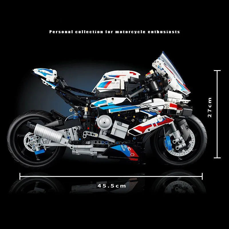 JuHang MOC Building Block Set: BMW M1000RR Racing Motorcycle BM001, Model BM001 / A2188