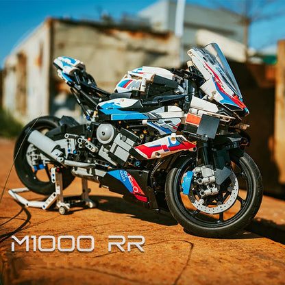 JuHang MOC Building Block Set: BMW M1000RR Racing Motorcycle BM001, Model BM001 / A2188