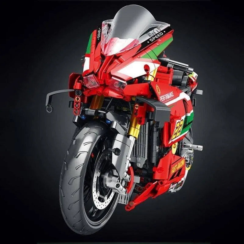 JuHang MOC Building Block Set: Ducati V4R Sport Motorcycle 85004
