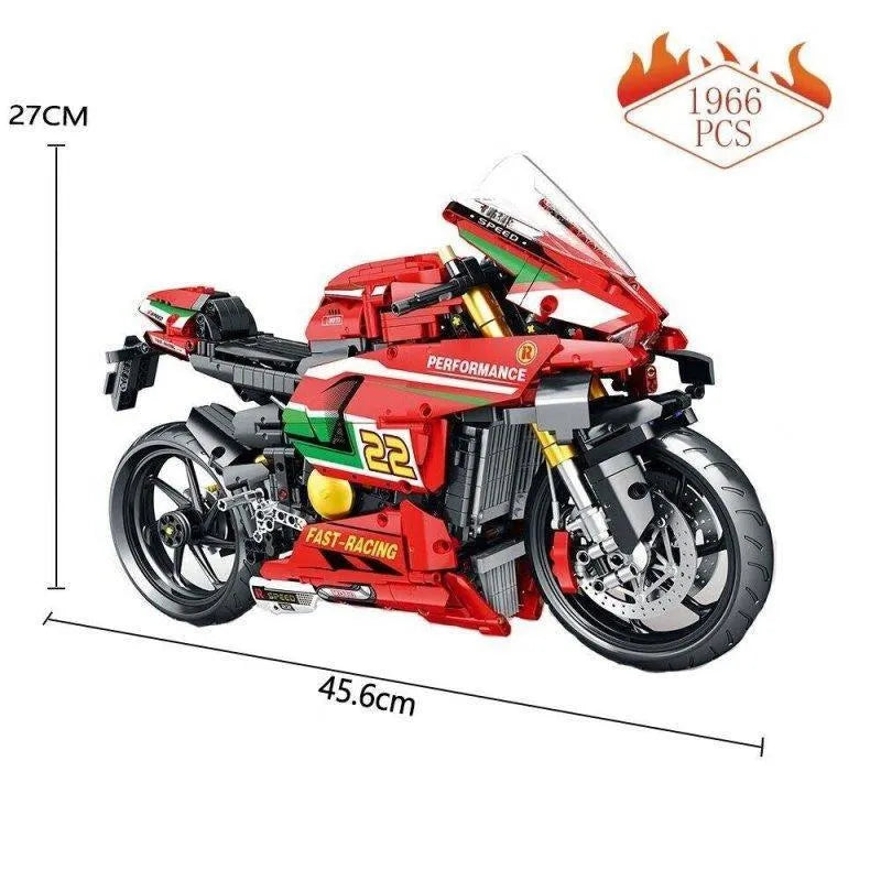JuHang MOC Building Block Set: Ducati V4R Sport Motorcycle 85004