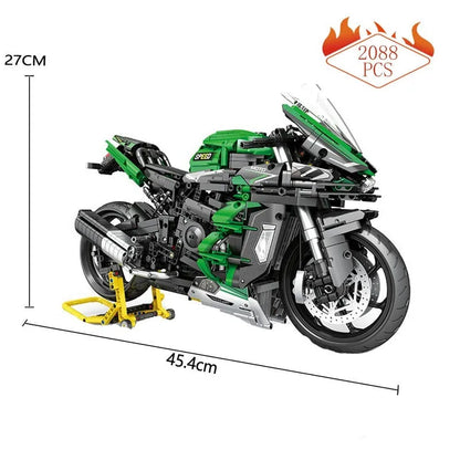JuHang MOC Building Block Set: H2 Racing Motorcycle 85003
