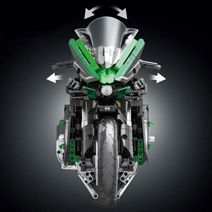 JuHang MOC Building Block Set: H2 Racing Motorcycle 85003