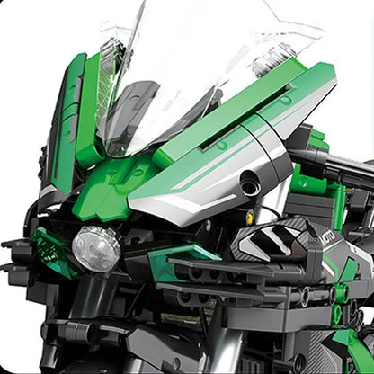 JuHang MOC Building Block Set: H2 Racing Motorcycle 85003
