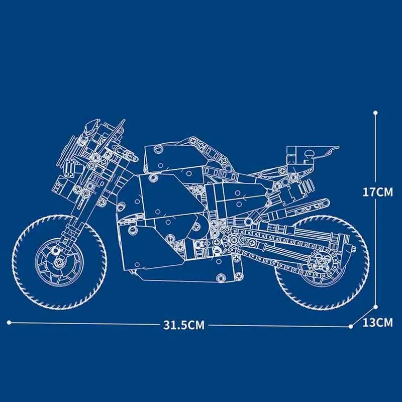JuHang MOC Building Block Set: Classic Sport Motorcycle 82007