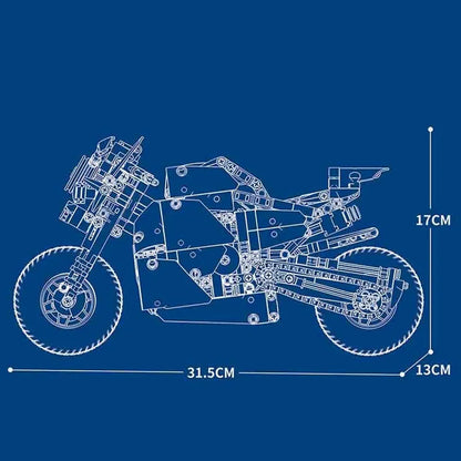 JuHang MOC Building Block Set: Classic Sport Motorcycle 82007