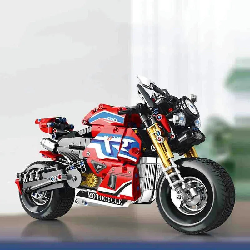 JuHang MOC Building Block Set: Classic Sport Motorcycle 82007