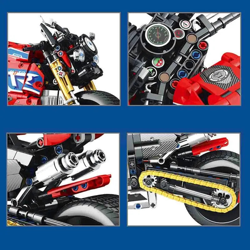 JuHang MOC Building Block Set: Classic Sport Motorcycle 82007