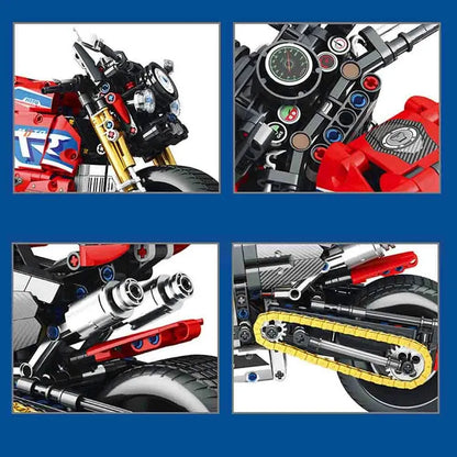 JuHang MOC Building Block Set: Classic Sport Motorcycle 82007