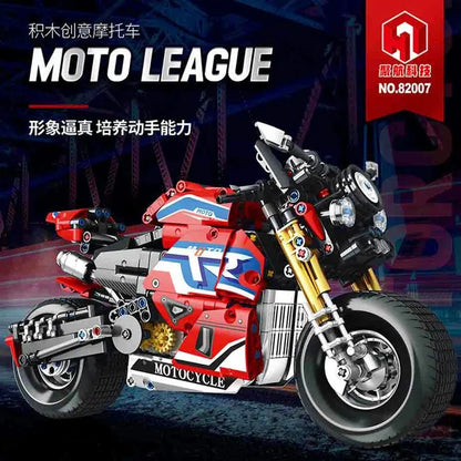 JuHang MOC Building Block Set: Classic Sport Motorcycle 82007