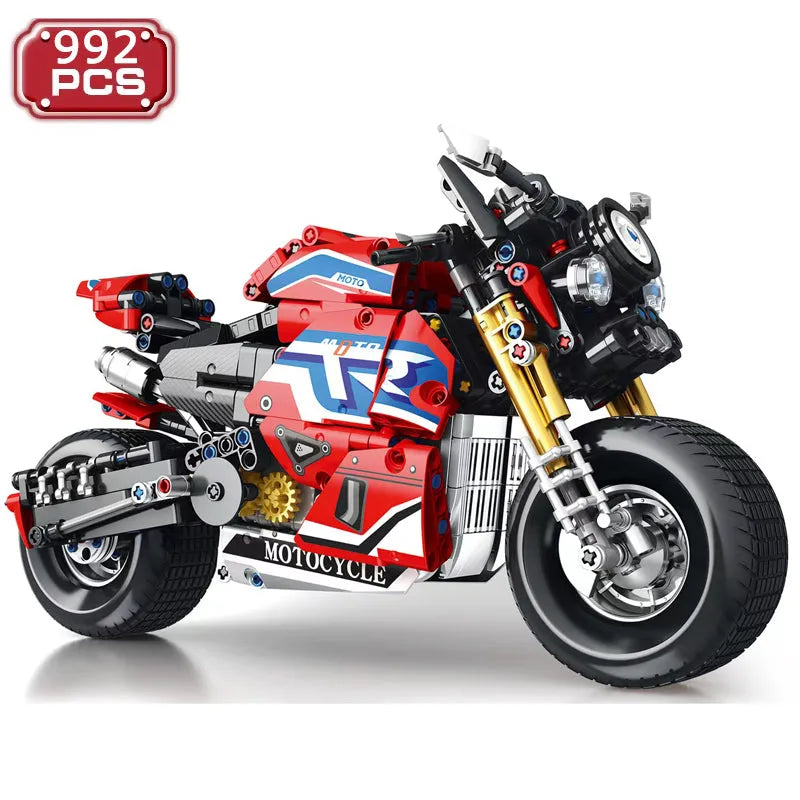 JuHang MOC Building Block Set: Classic Sport Motorcycle 82007