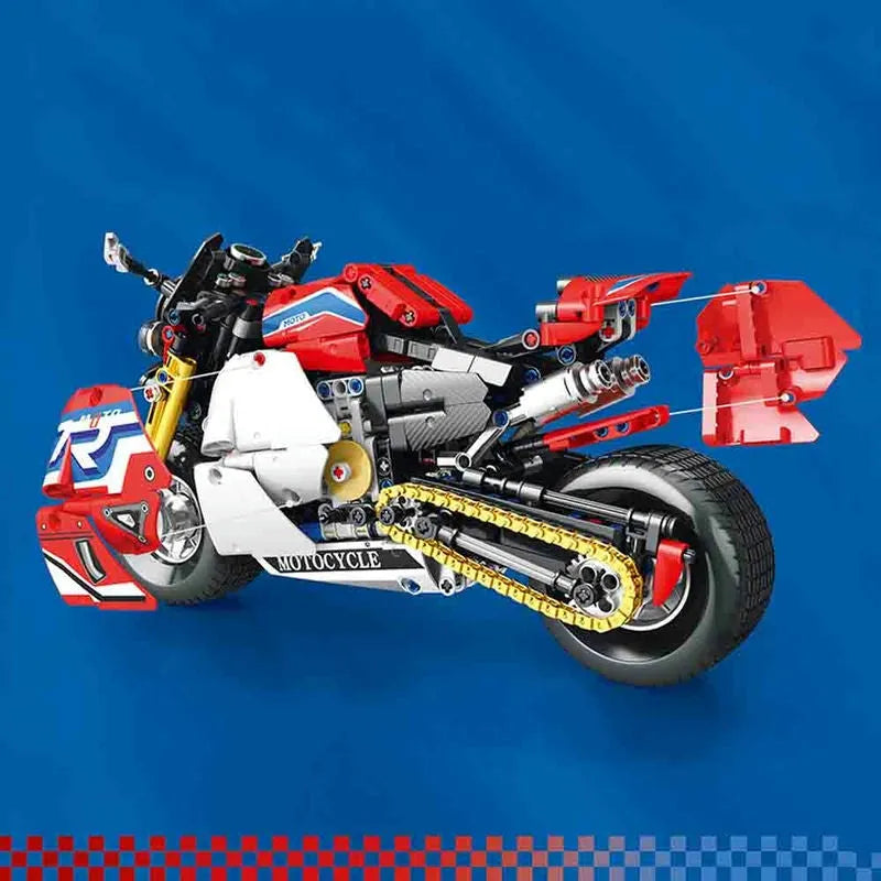 JuHang MOC Building Block Set: Classic Sport Motorcycle 82007