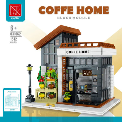 MORK Building Block Set: Sunshine Coffee Store House LED 031062