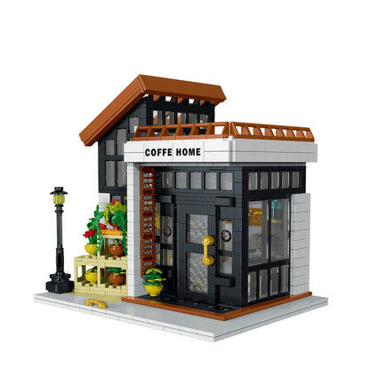 MORK Building Block Set: Sunshine Coffee Store House LED 031062