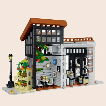 MORK Building Block Set: Sunshine Coffee Store House LED 031062