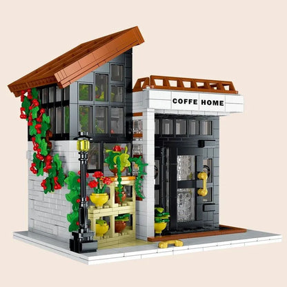 MORK Building Block Set: Sunshine Coffee Store House LED 031062