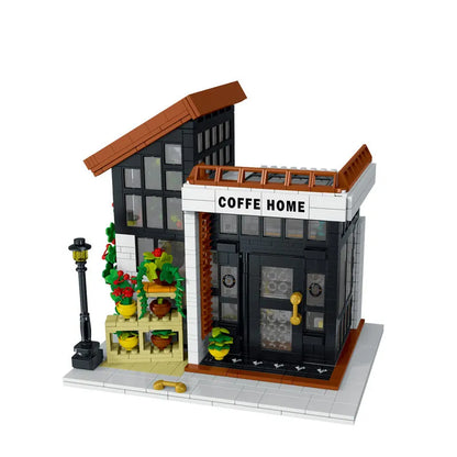 MORK Building Block Set: Sunshine Coffee Store House LED 031062